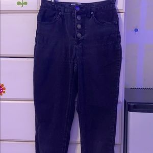 Black 4 buttoned jeans